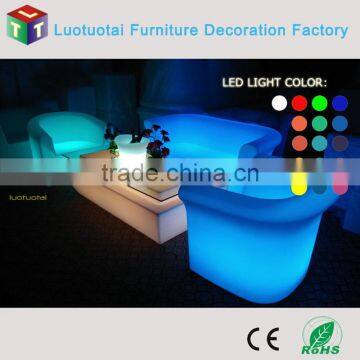 High-grade illuminated led bar furniture battery opertaed remote control led bar sofa LTT-SA07