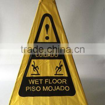 Nylon cloth cone warning sign pop up safety caution