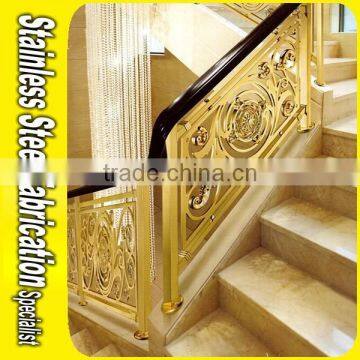 Interior Prefab Art Carving Handrail Aluminum Stair Handrail photo-4