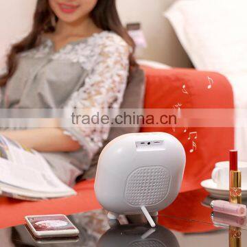 New Cool Multi-functional Makeup Mirror With Bluetooth Speaker LED Light Clock Support Mobile Phone Charging photo-6