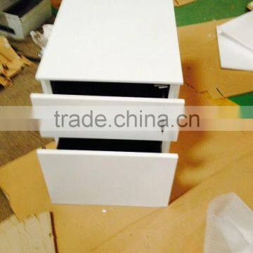 Metal Steel 2 Drawer Mobile Pedestal Table Storage Powder Coated Steel Drawer Cabinet photo-4
