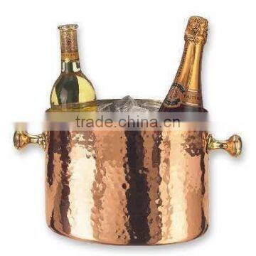 shine copper hammered antique metal wine cooler