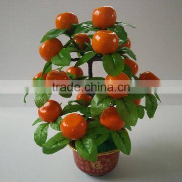 High Quality Atificial Orange Tree Bonsai Real Touch Wholesale for Indoor & Outdoor Decoration photo-2