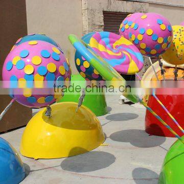 FRP Round Candy for Children Park photo-6