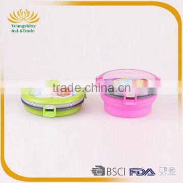 Top Selling Silicone Collapsible Leakproof Children's Lunch Box photo-2