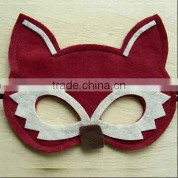  express hot sale hight quality products eco friendly handmade wholesale felt fox mini masquerade mask made in china