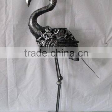 Metal Pink Flamingo Garden Ornaments Home Decoration Handmade Craft From Waste Material photo-5