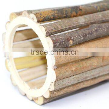 Wooden Pen Holder. Wood Branch Pen Pot, Cylinder Wood Pen Holder photo-4