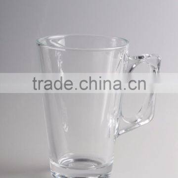 Custom Logo Printed Clear Cheap 16oz Glass Coffee Mugs Wholesale photo-5