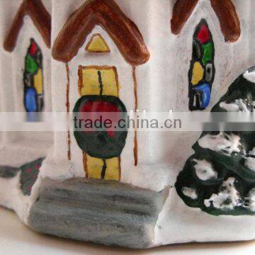 Ceramic Christmas Village, Lighted Church photo-3