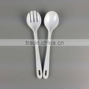 Different Size Fashion Style Durable Plastic White Melamine Salad Spoon photo-3