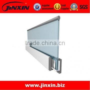JINXIN Stainless Steel Shoe Base Glass Rails_U Shaped Channel Frameless Glass Balustrade photo-4