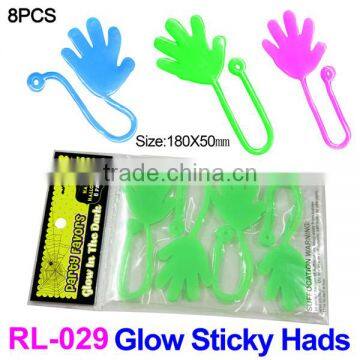 TPR metarial glowing sticky toy