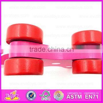 Lovely Toddler Wooden Dog Pull Along Toys for Kids,Wooden Baby Pull Along Real Look Charming Toddler Dog Animal Toy W05B109 photo-4