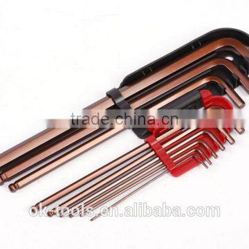 Ok-Tools China Manufactruer 9pcs Extra Long Arm Ball Point Long Hex Key Set Metric photo-2