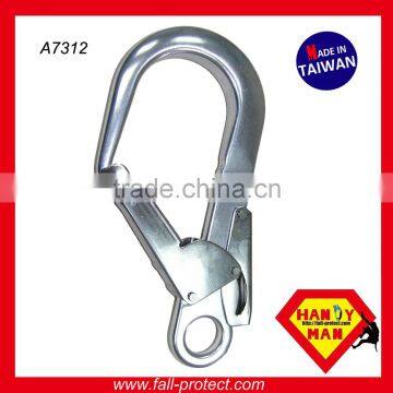 A7312 CE EN362 Forged Aluminum Double Action Safety Rebar Hook photo-2