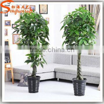 2015 Hot sale home decoration all types of indoor plants plastic bonsai plants and mini trees