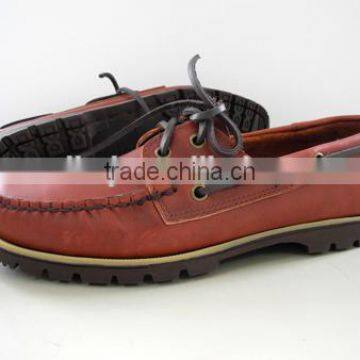 Handsewn Blucher Moccasin Construction Deck Shoes