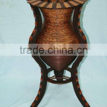 bamboo flower pot stand