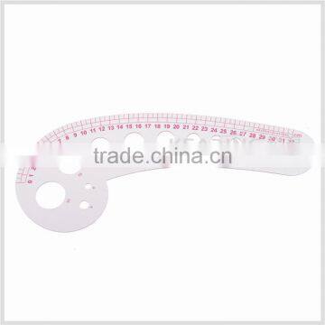 Kearing Vary Form Curve Ruler Armhole Curves Silk Printing Flexible Transparent Plastic Rulers # 6132