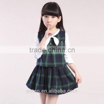 Girls Check Dress School Uniform Manufacturer Guangzhou China