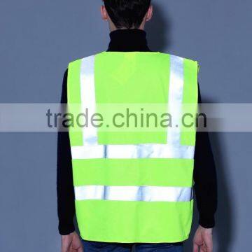 Children Adult 100%polyester High Visibility Warning Reflective Safety Vest photo-3