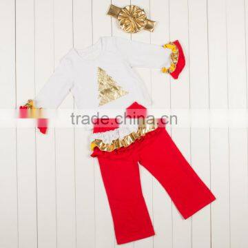 China Low Price Wholesale Chirstmas Sets With Top and Pants and Headband for Autumn Warmer photo-4