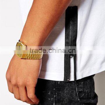 Extended Longline T-Shirt With Side Zips photo-3