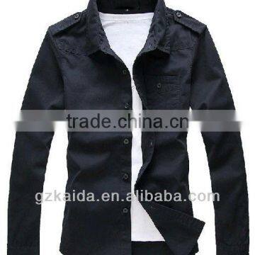 New Design 100% Cotton Men's Casual Shirts for Spring, Summer and Autumn photo-3