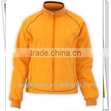 Ladies' Orange Raglan Sleeve Turtleneck Jacket