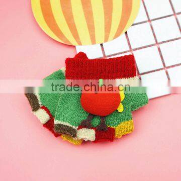TC13022 100% Acrylic Funny Half Fingers Baby Winter Gloves Wholesale photo-4