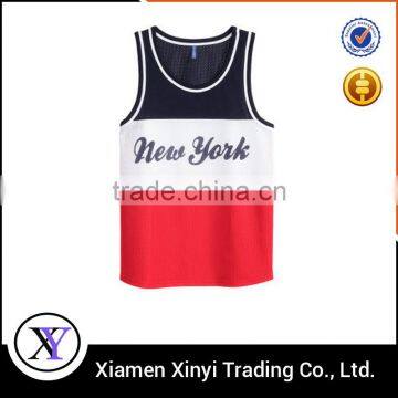 Fashion floral cotton printed custom mens tank tops for cheap