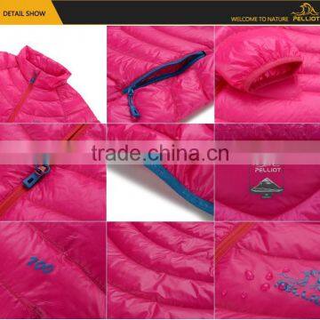 High Quality Women Winter Outdoor Jacket Light Thin Down Duck Feather Jacket photo-6