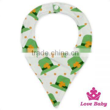 Yiwu Wholesale Baby Feeding Produce Pinted Cute Hat Fancy Polyester Newborn Body Bibs