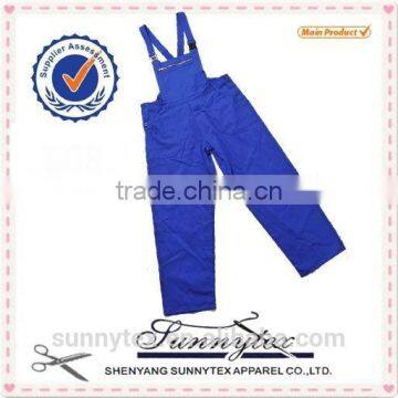 Sunnytex industrial 100% cotton royal blue bibpant