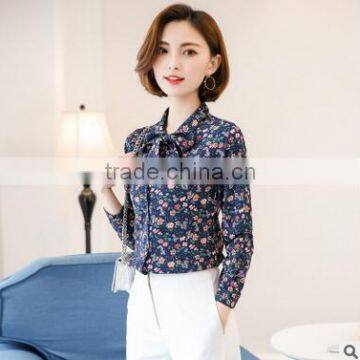 New Models Blouses Fashion Elegant Office Blouse Work Wear Loose Printed Women Formal Tops and Blouses photo-4