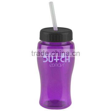 USA Made 18 oz Transparent Sports Bottle With Straw Lid - BPA/BPS-free, FDA Compliant and Comes With Your Logo photo-2