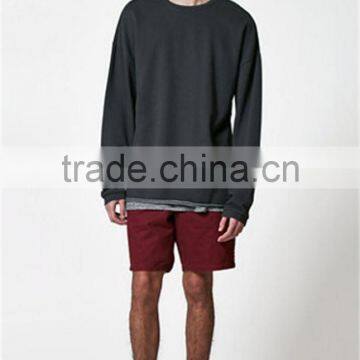 Guangdong Produce Fahion Design Loose T-shirt Pullover Sweatshirt photo-2