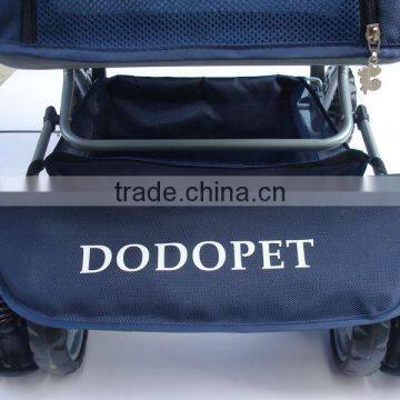 Factory Direct Shock Absorbers Two-way Aluminum Pet Pet Trolley Four-wheel Folding Washable Dog Carts Spot photo-5