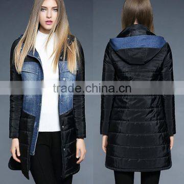 2016 latest winter cotton jacket women overcoat ladies long coat design