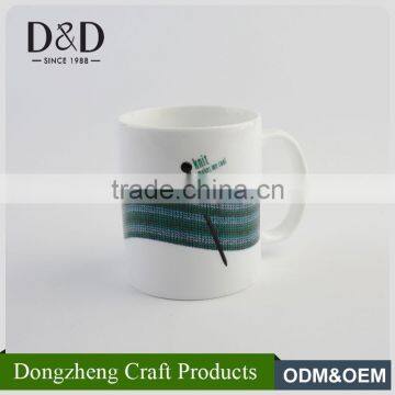 China wholesale cheap creative gift customized design coffee mug with sewing elements