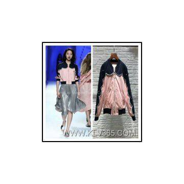 Новый дизайн. Весенне-осенний женский модный базбольный бомбер из полиэстерового сатена