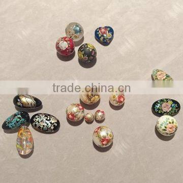 Fashionable and Best-Selling Decaled Stone Ornamental Beads With Various Colors Made in Japan photo-2