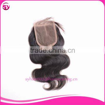In Stock Wholesale 100 Human Hair Clip in Bangs Lace Closure photo-4