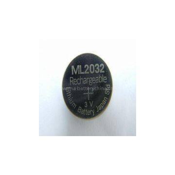 ML2032 Li-ion Button Cell Battery