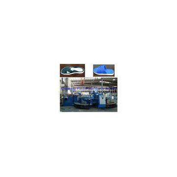 Safety PCU Flip Flop Slipper Shoe Moulding Machine / Manufacturing Equipment