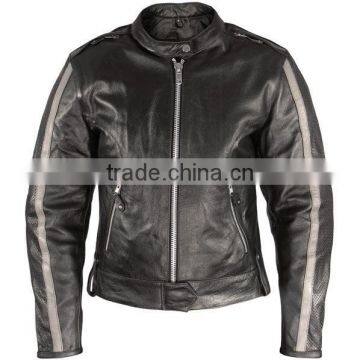 ladies down Leather Fashion Jacket / Motorcycle Jacket for Woman