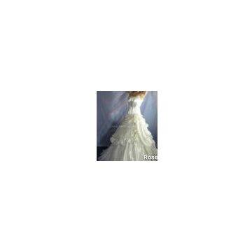 sell embroidery wedding dress，bridal gown and bridal wear