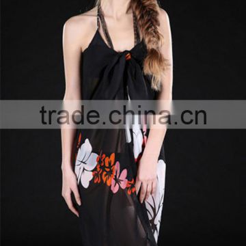 Women Chiffon Long Shawl Scarves Beach Cover Up Swimwear Scarf