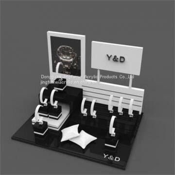 Acrylic Jewelry Display Counter Large Desktop Display Container Modern Watch Holder photo-2